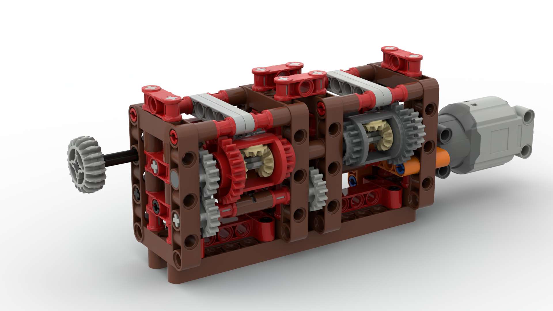 Smoothly switching 2 speed automatic geabrbox