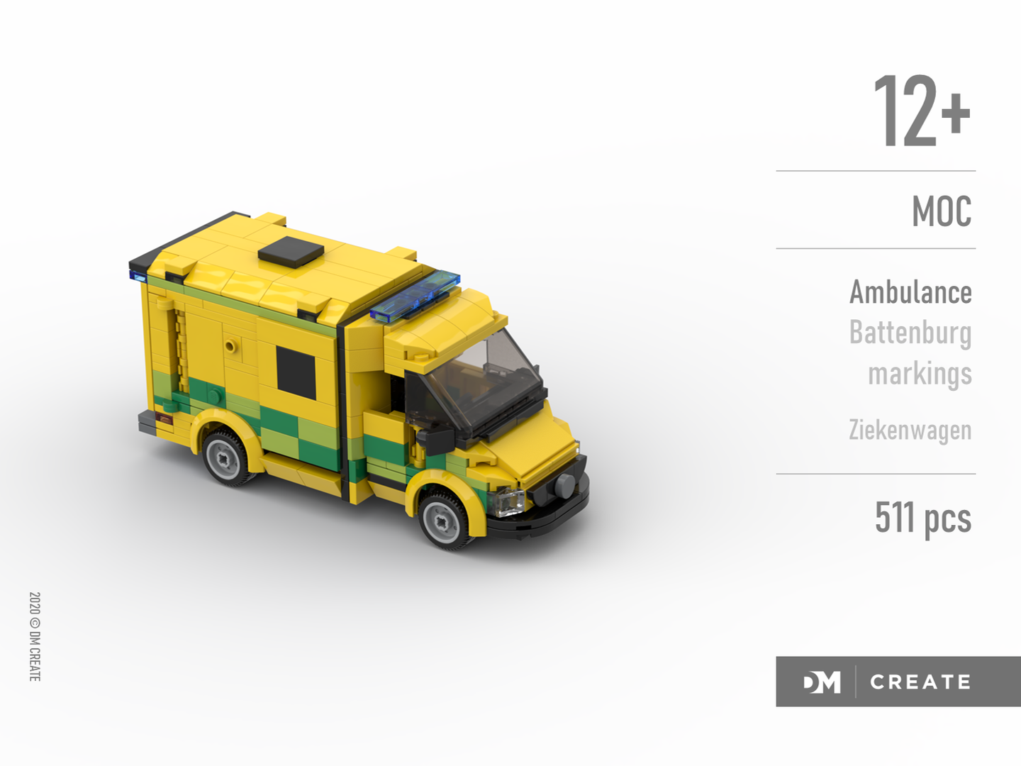 Ambulance Mercedes Sprinter (Battenburg markings - Belgian version)