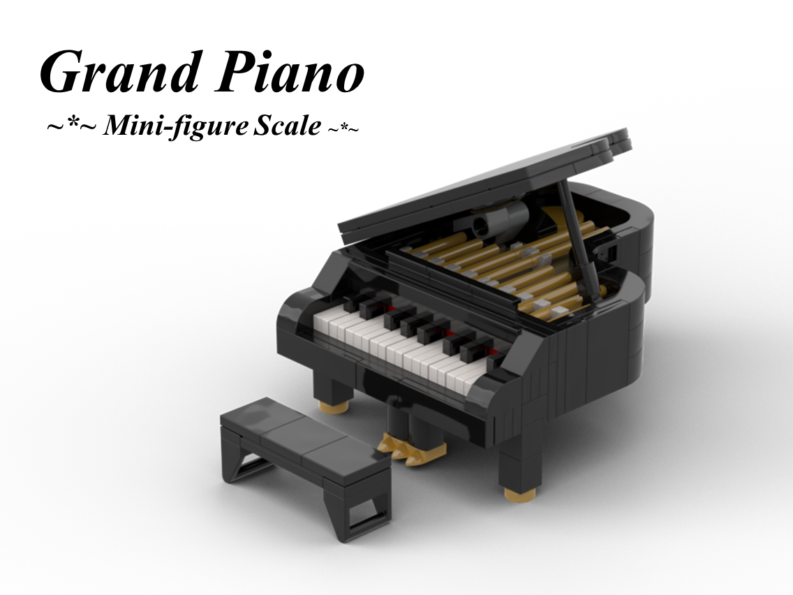 Grand Piano (LEGO 21323 Mini-figure scale)