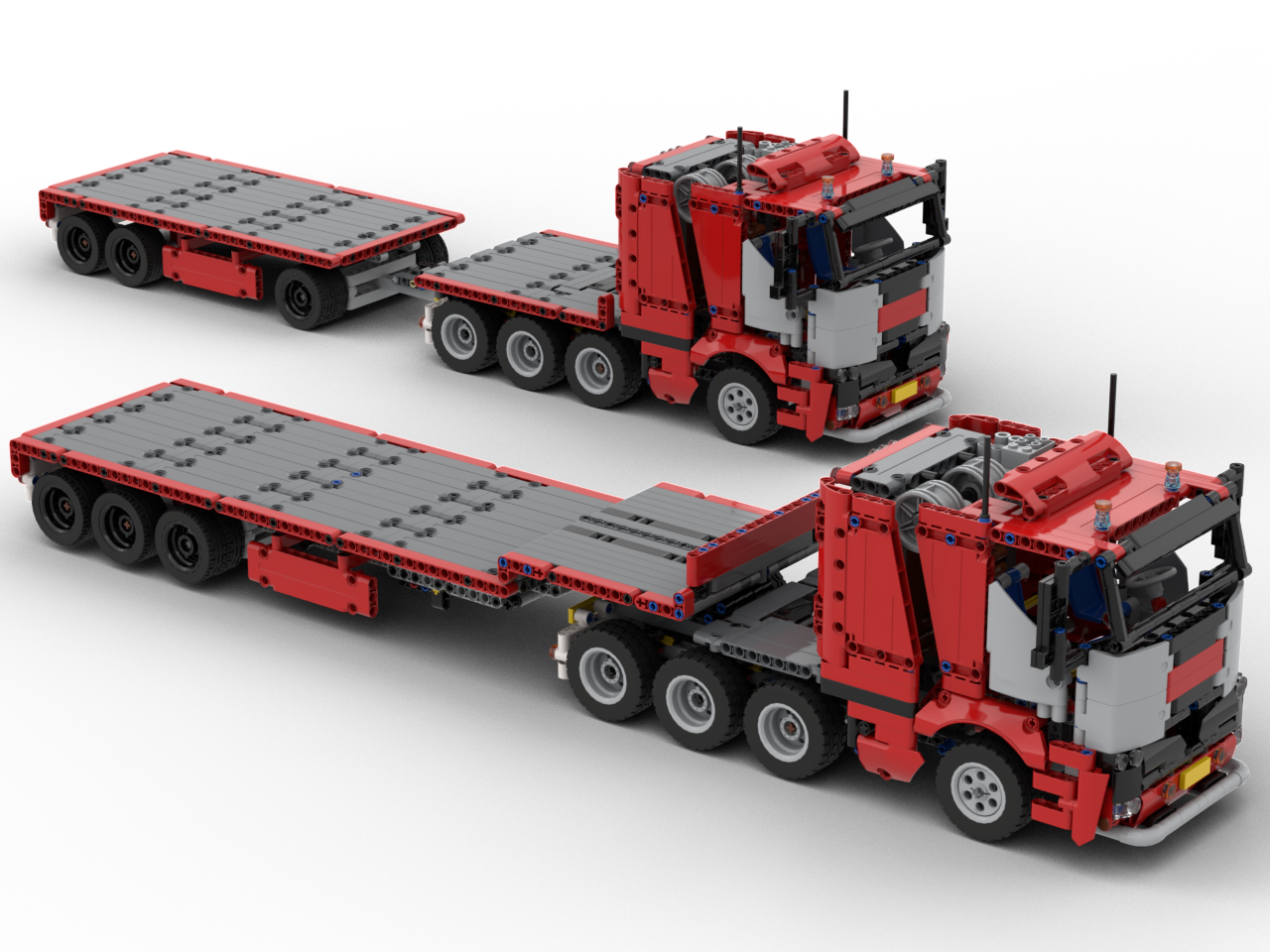 Control+ powered 8x4 Truck with Trailer (2 Versions, 42098 &amp; 42109 Alternate)