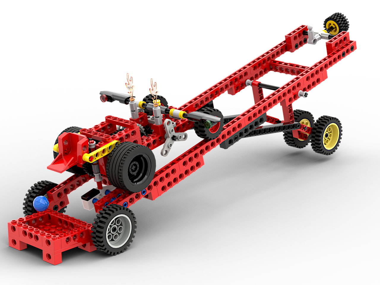 Car Clock - Lego Technic Kinetic Sculpture