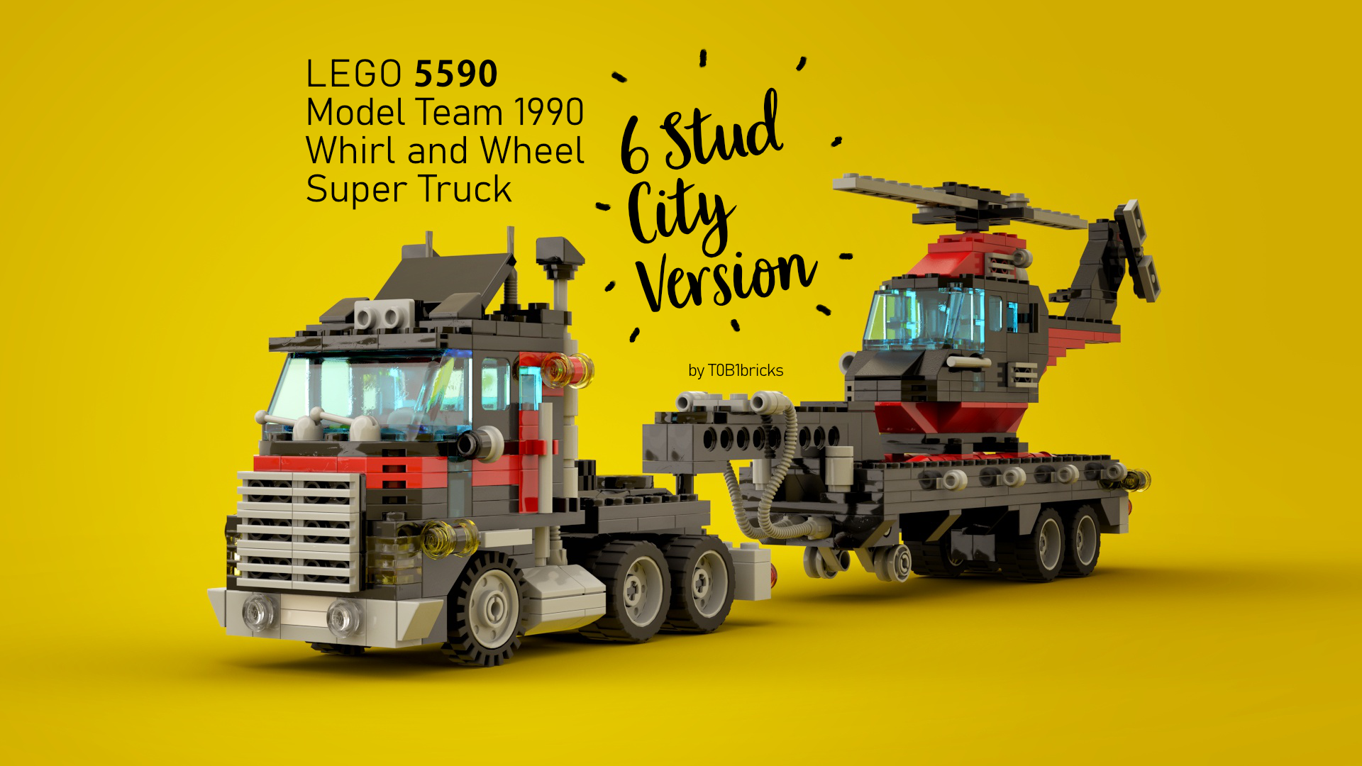 5590 - 6 Stud City Version - Whirl and Wheel Super Truck