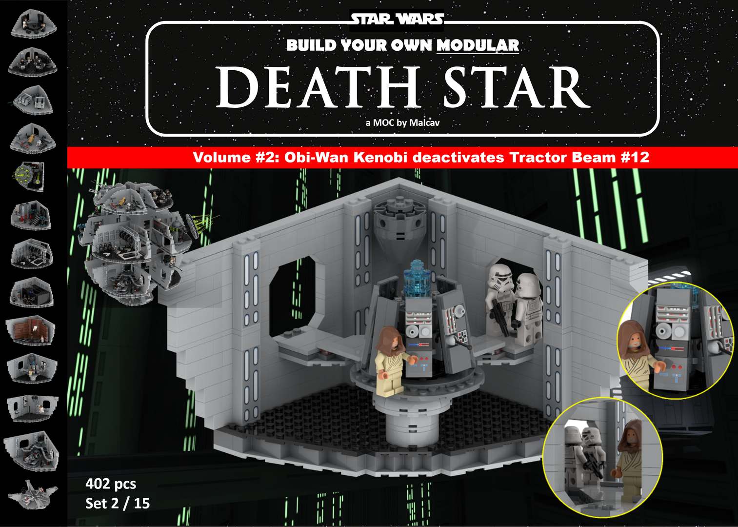 Modular Death Star Volume #2: Obi-Wan deactivates Tractor Beam 12