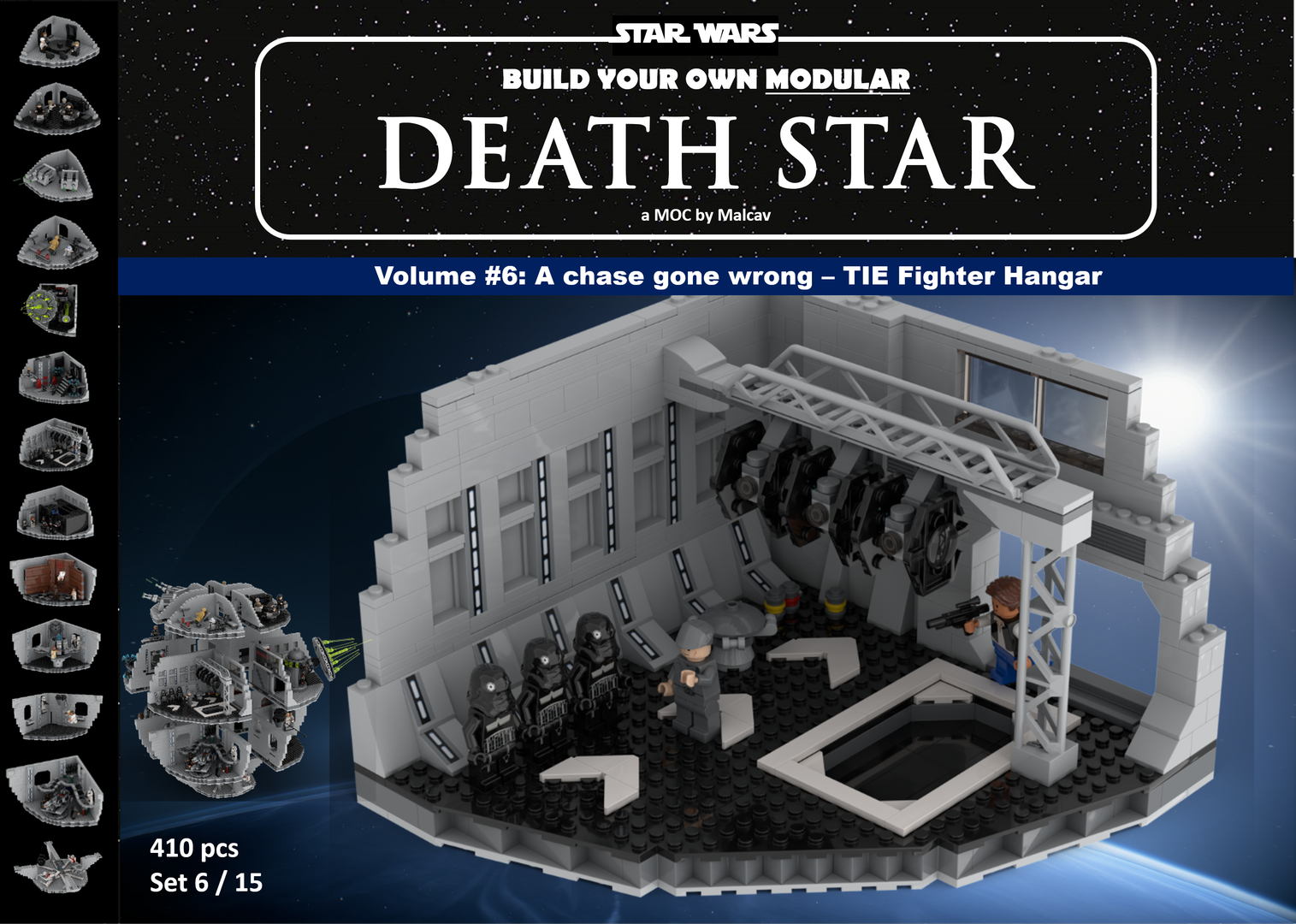 Modular Death Star Volume #6: TIE Hangar - A chase gone wrong