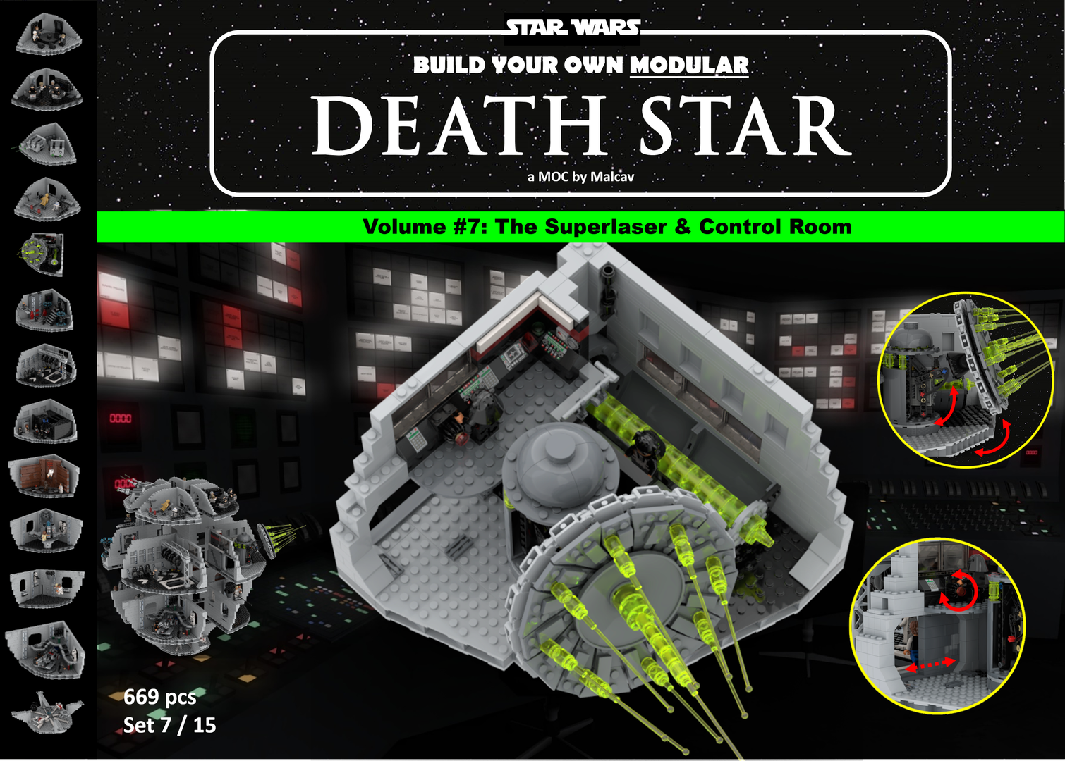 Modular Death Star Volume #7: Superlaser &amp; Control Room