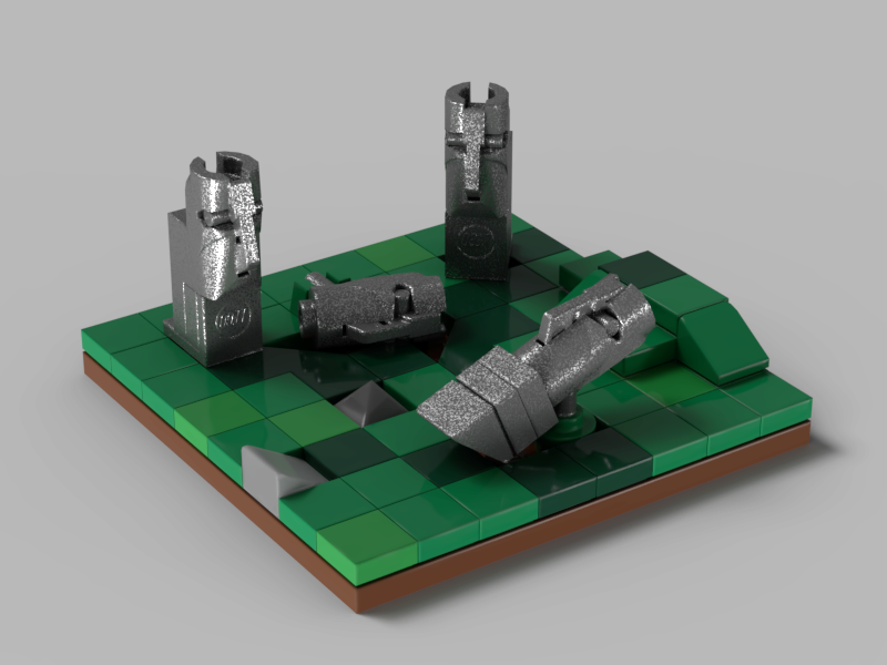 Moai in the Easter island