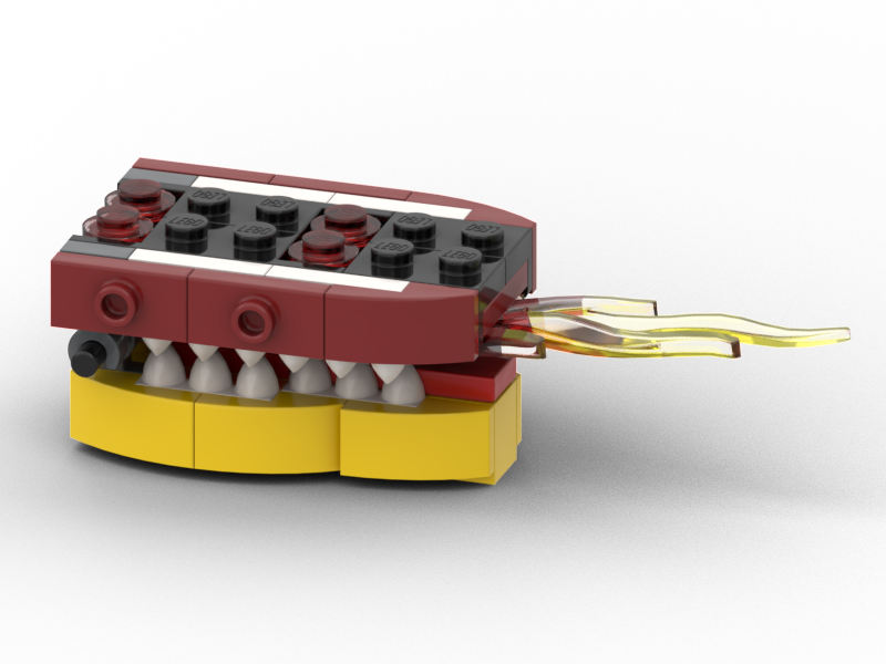 lego creator 31102 mod fire dragon denture