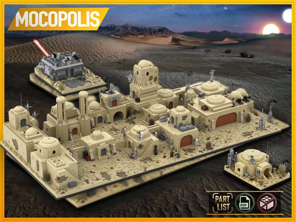LEGO MOC SW Tatooine Mos Eisley Cantina | PDF instructions (NO PARTS)
