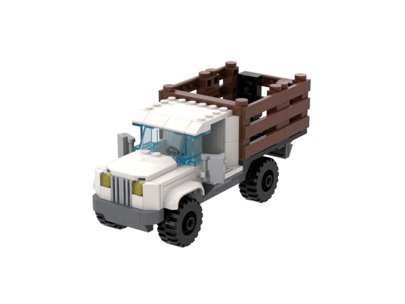 Antique Truck - with wood rails