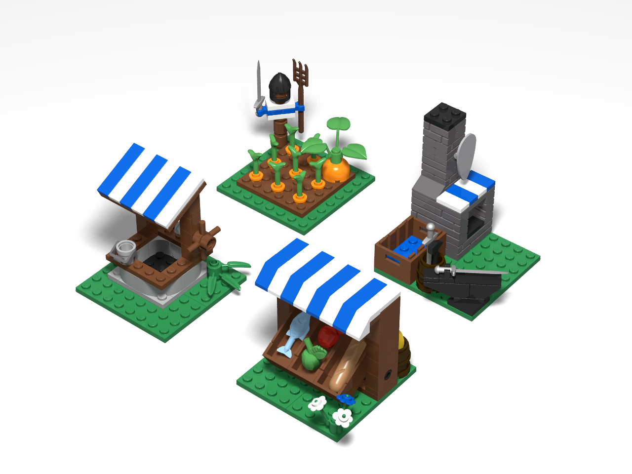 Castle Grounds Items - Another Modular Castle Build