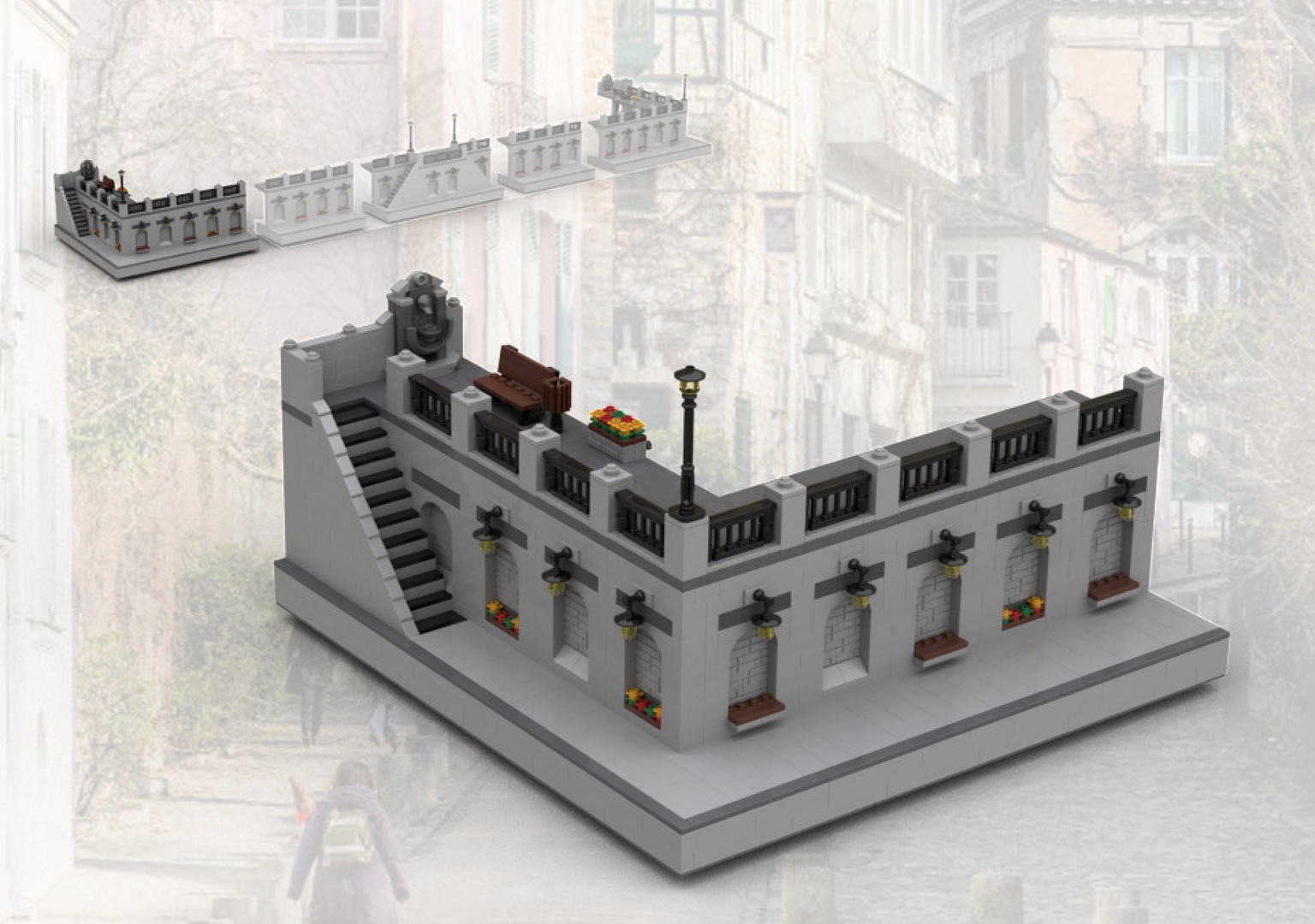 Modular Parisian Promenade - Left corner module