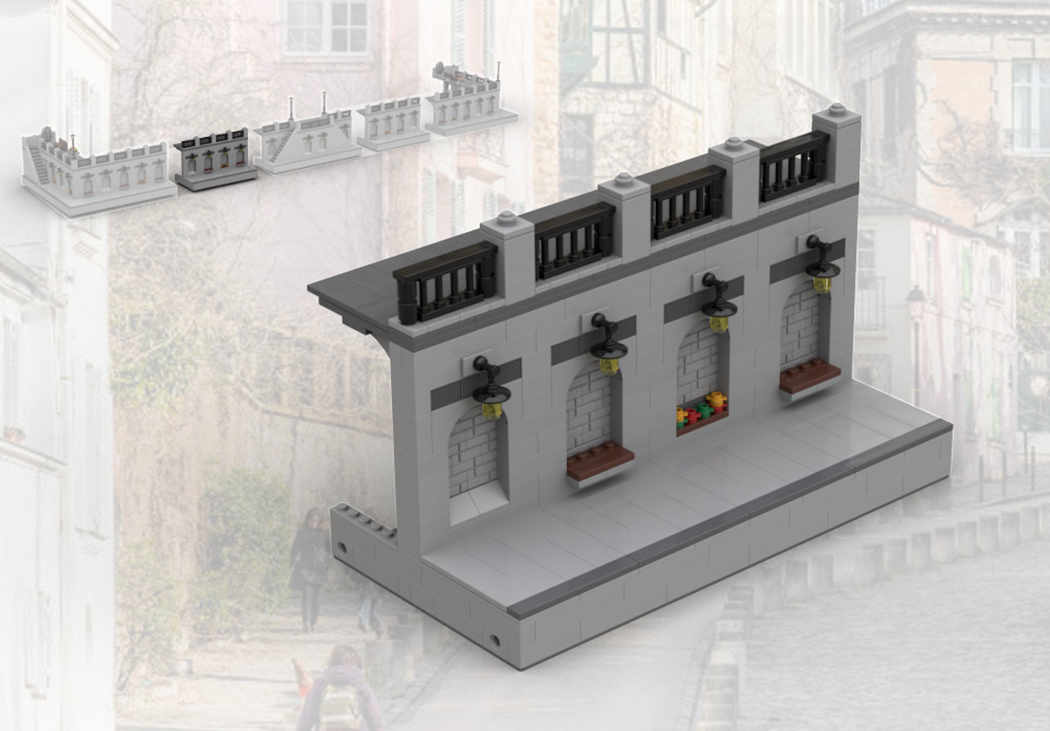 Modular Parisian Promenade - Left section module