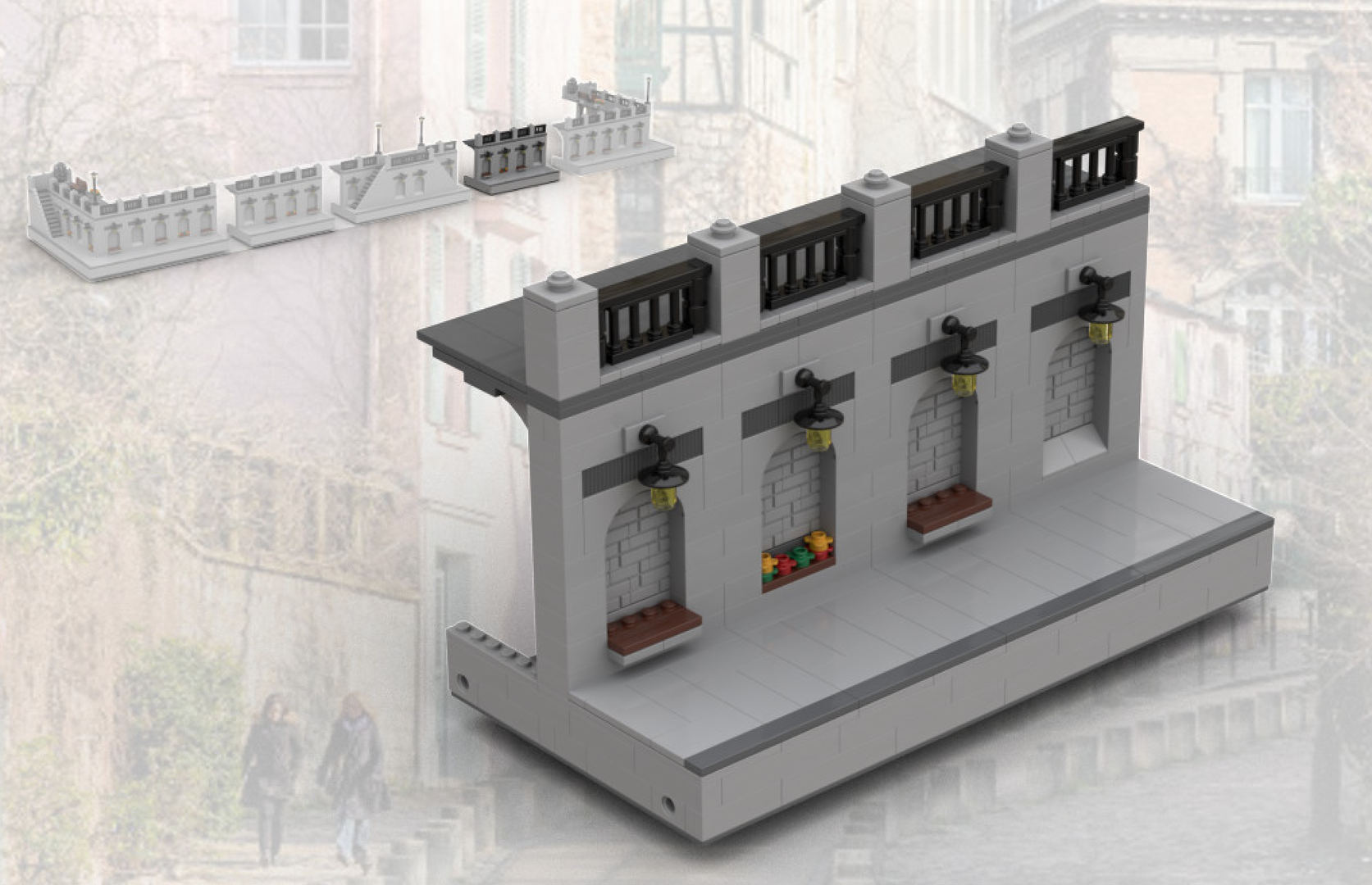 Modular Parisian Promenade - Right section module