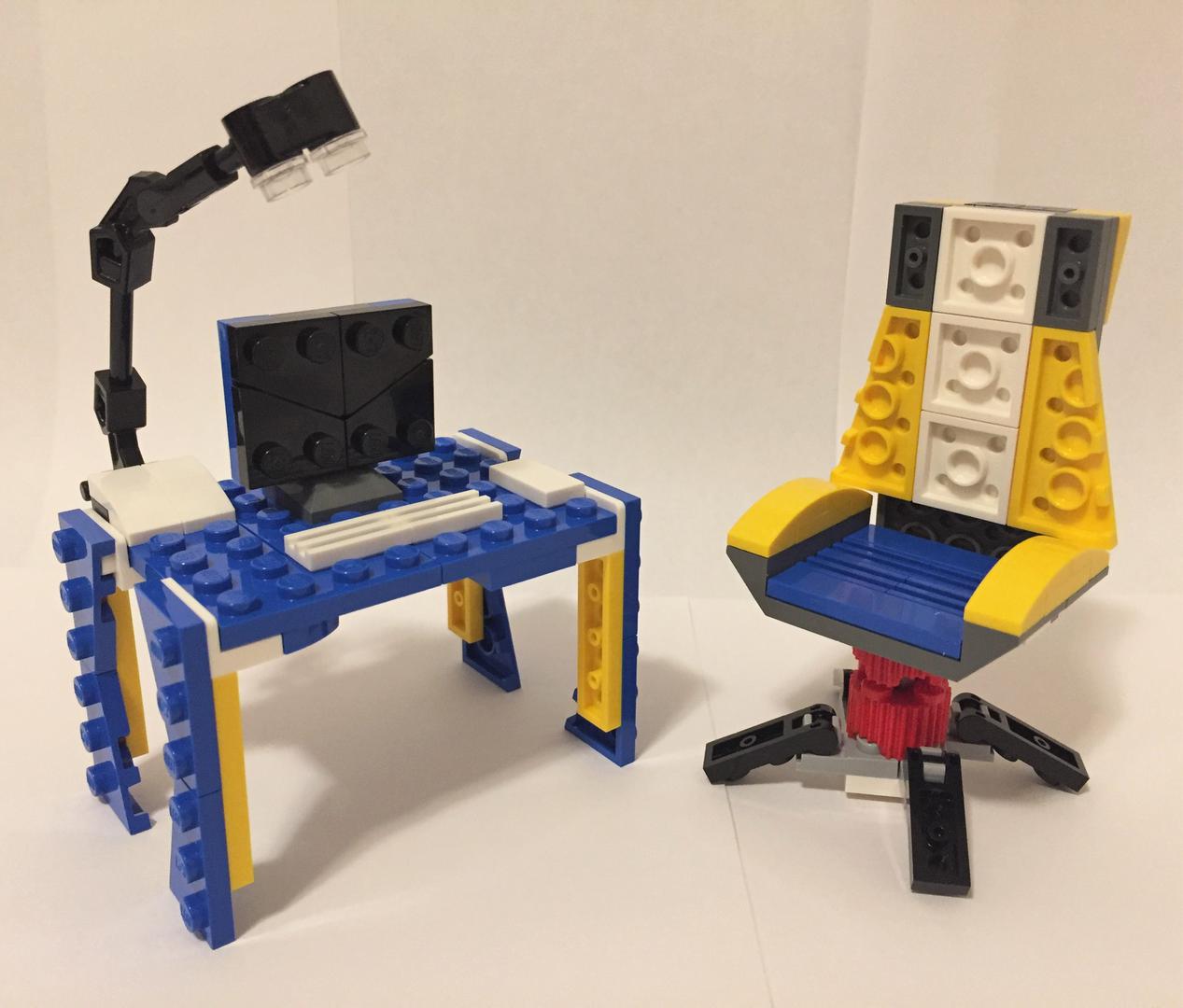 31087 Computer Desk and Swivel Chair