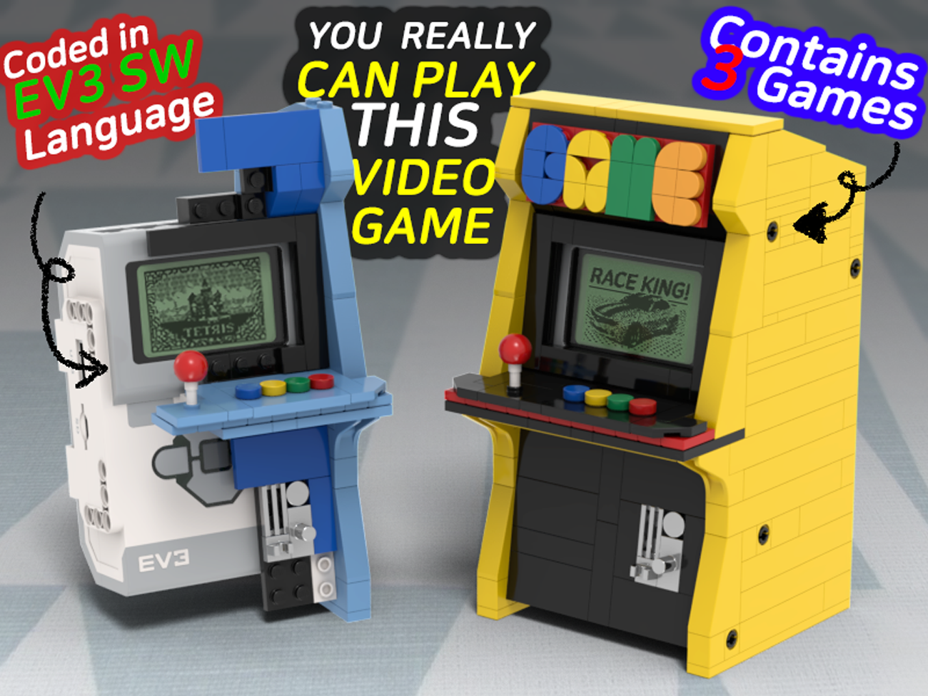 [ It Really Works ] Arcade style EV3 Video Game