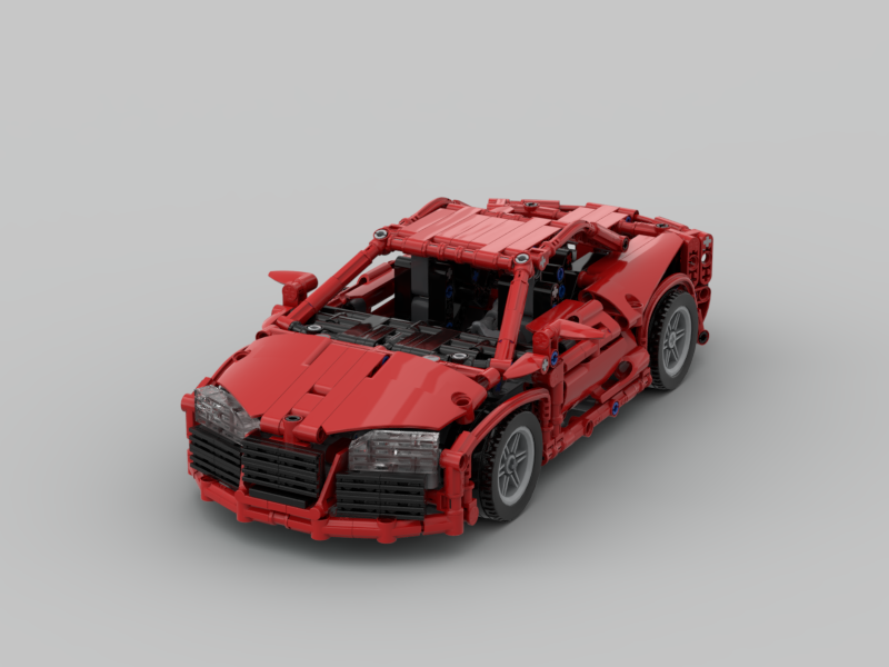Small Red Super Car for car transporter