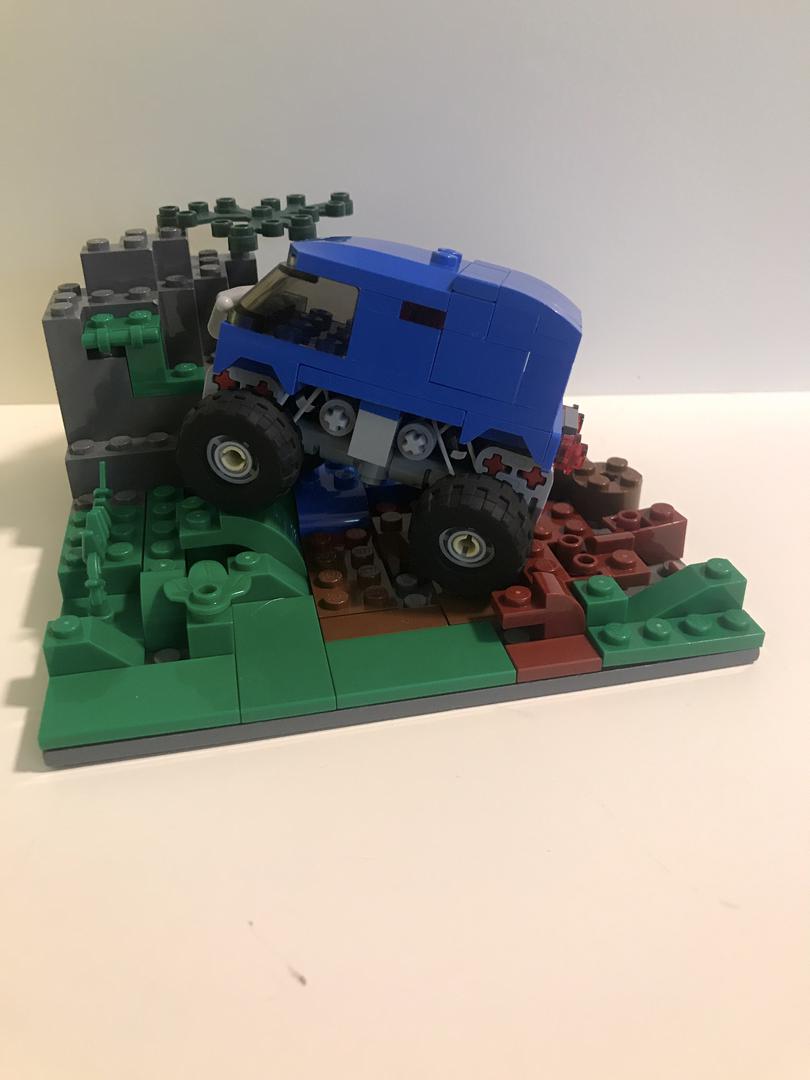 Mini lego Dakar truck V2 - full suspention