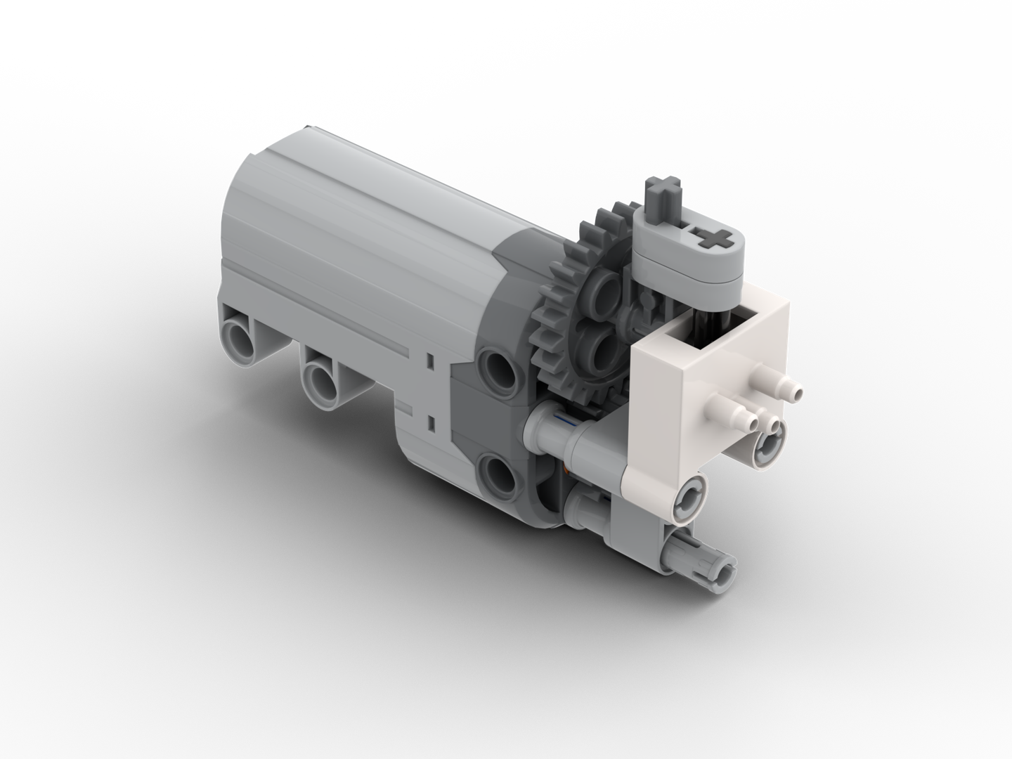 RC pneumatic valve V2 geared with PF