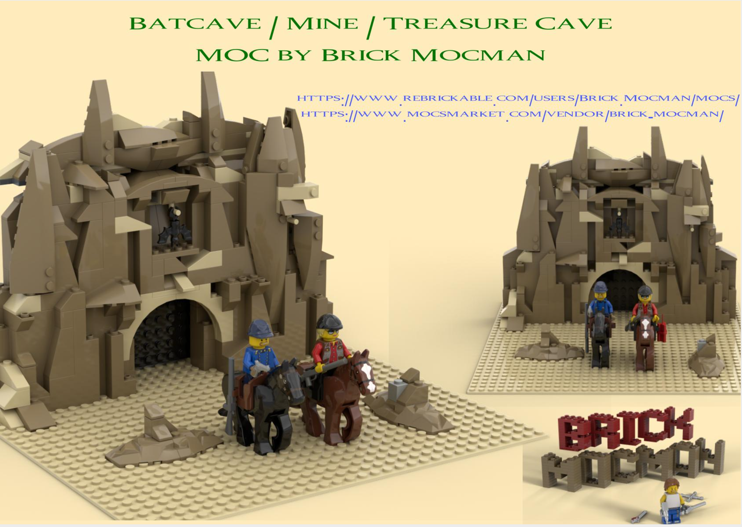 Cave Wall / Mine / Cliffs / Western Set