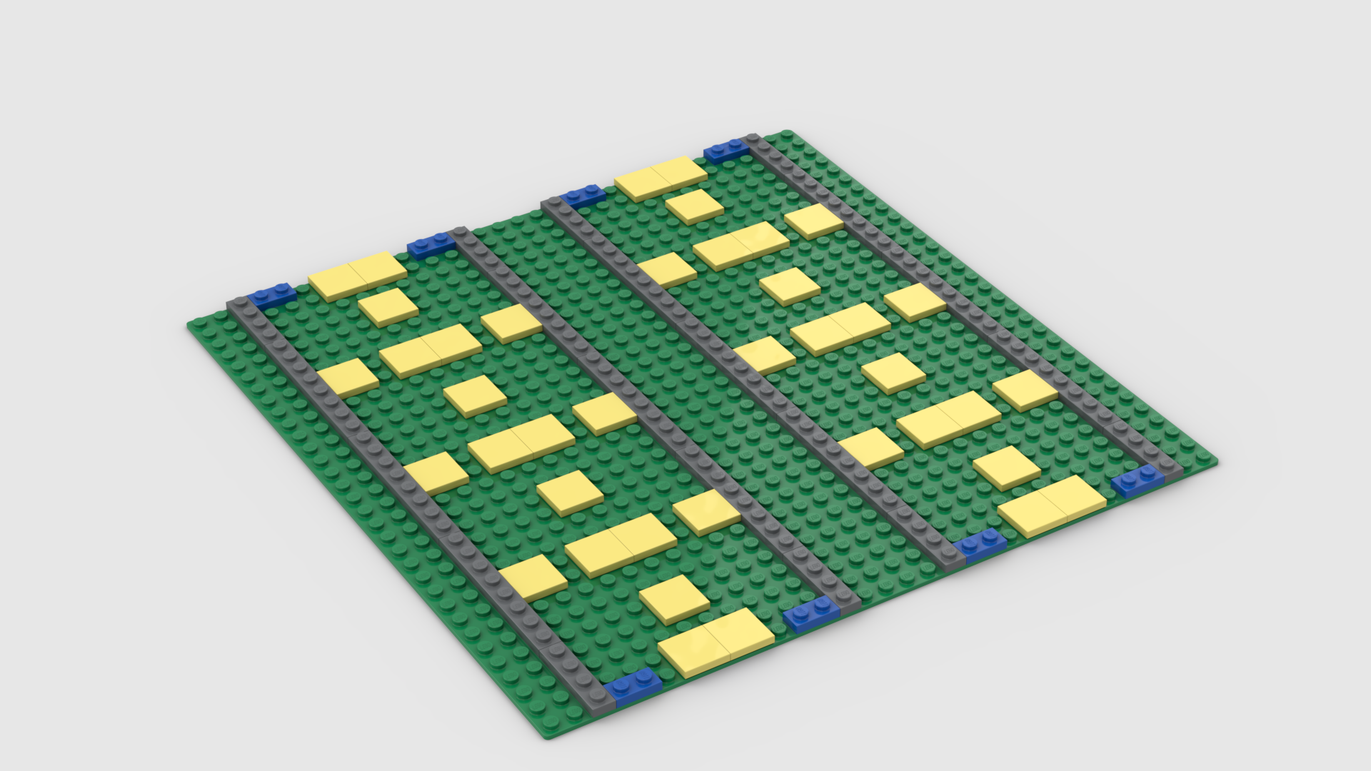 Ballasted Straight Track Baseplates (32x32)