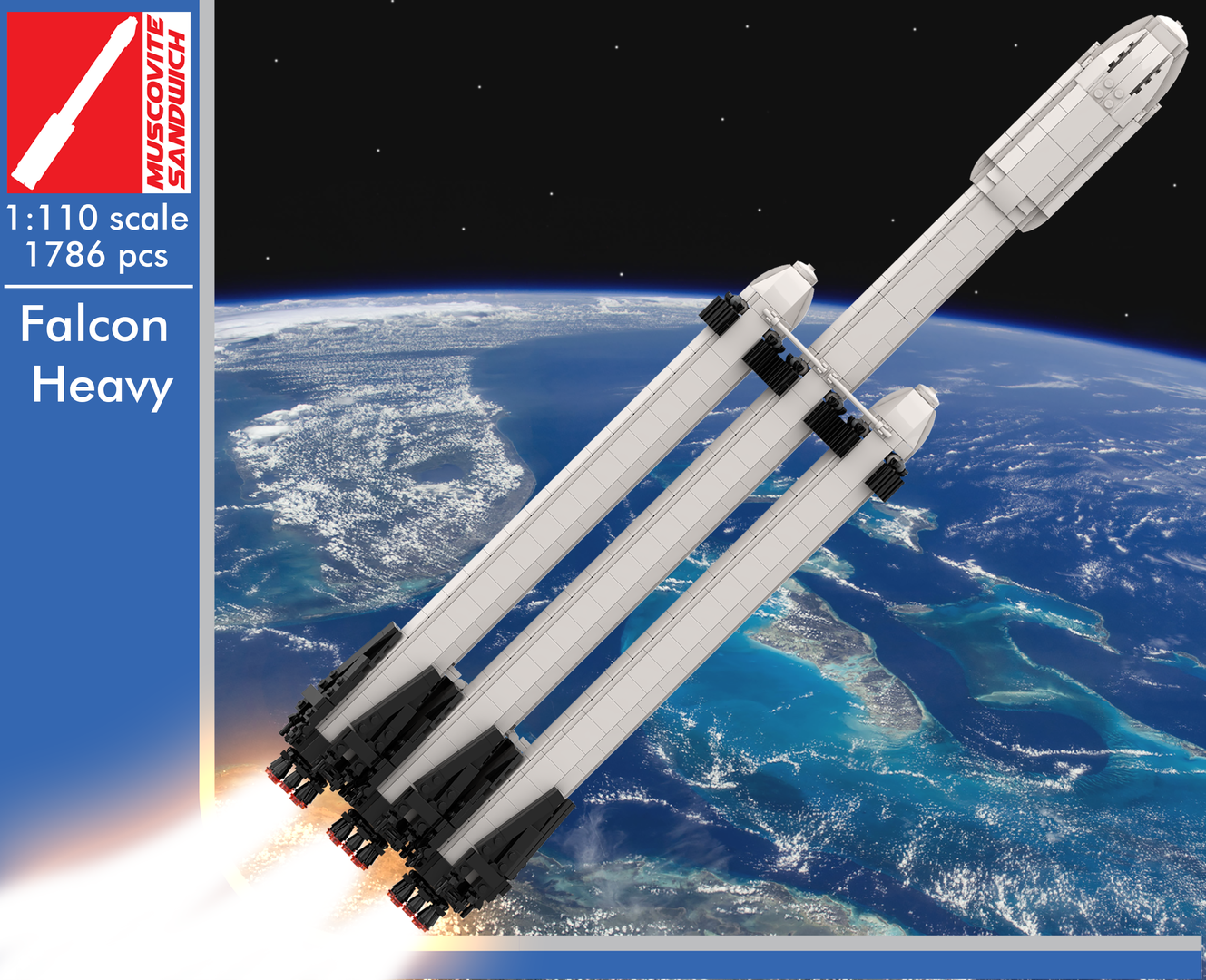 Falcon Heavy [Saturn V scale]