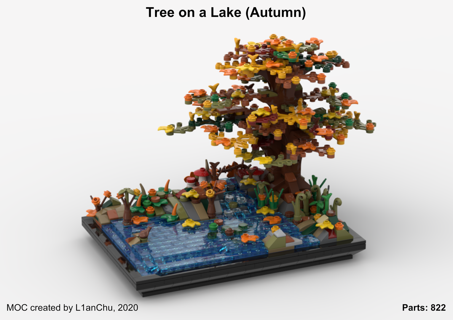 Tree on a Lake Autumn