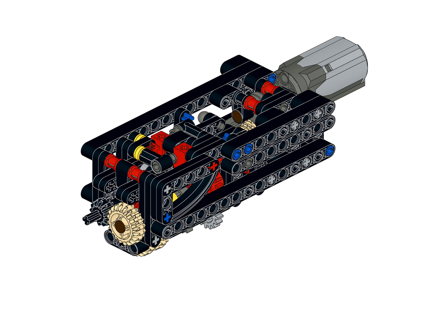 Remote controllable 4 speed gear box