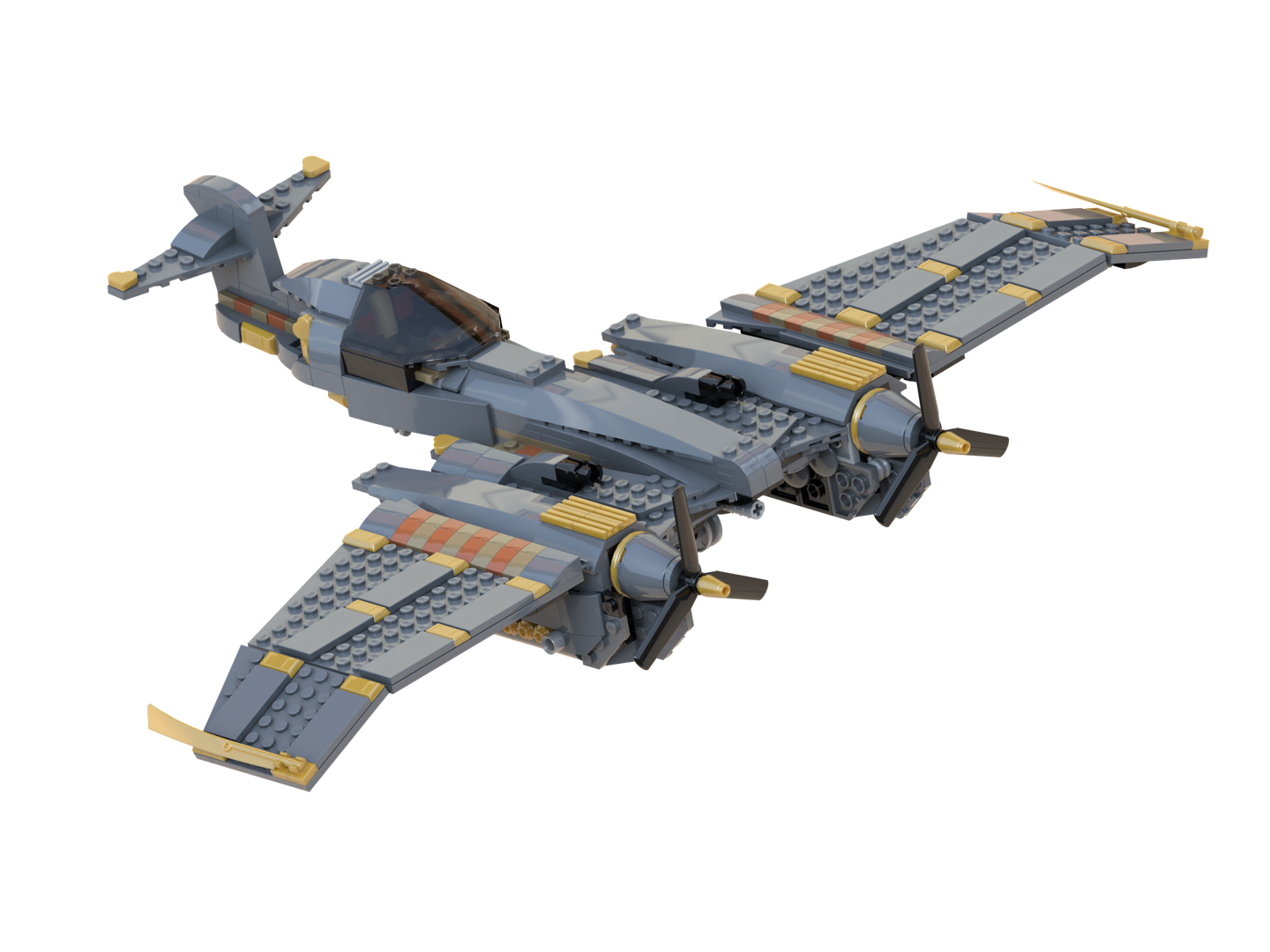 Dieselpunk plane addon/modification for set 75286