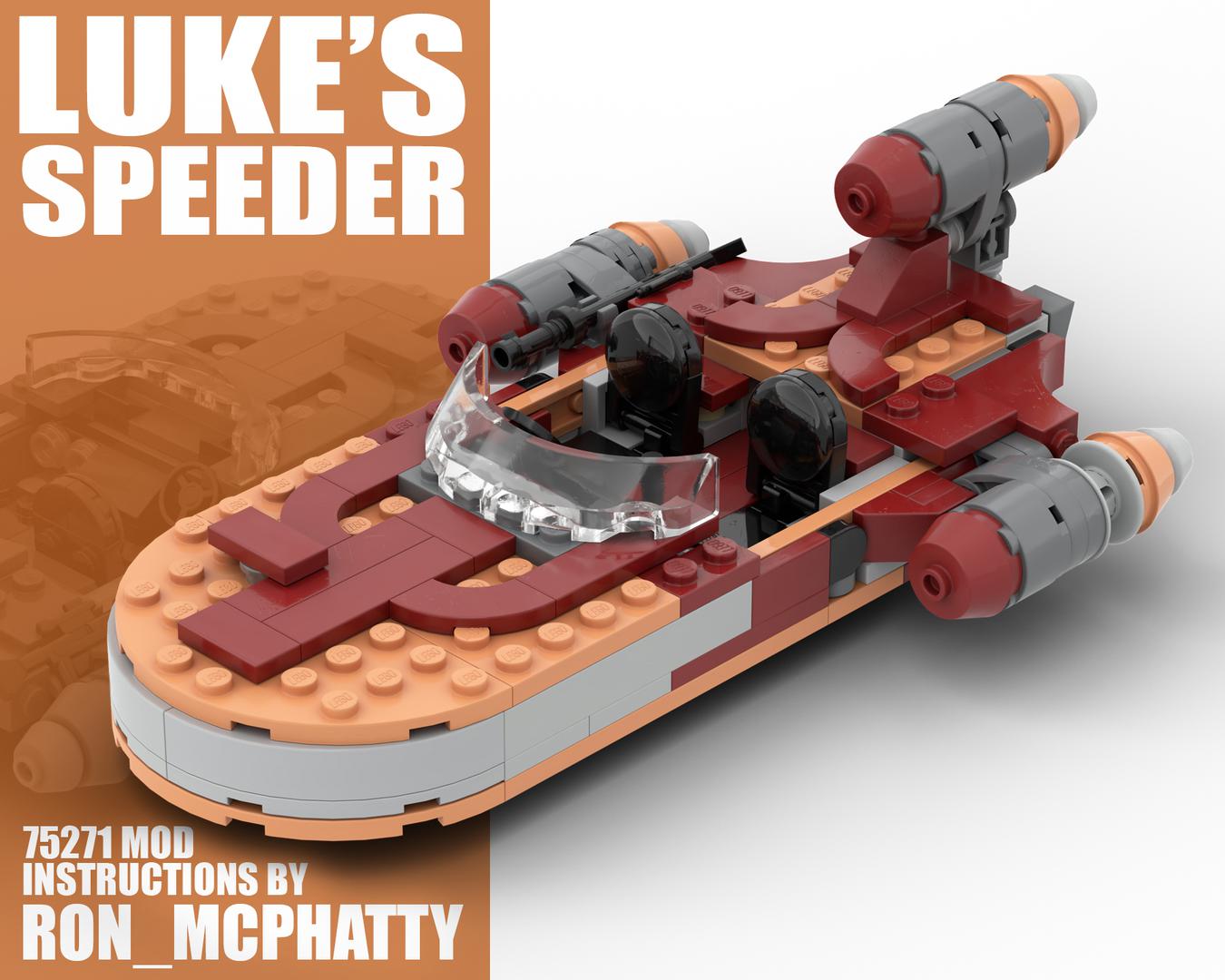 Luke's Speeder set 75271 MOD alternate build
