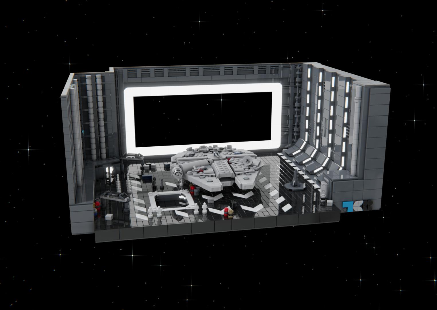 Death Star Hangar Bay 327 Diorama MOC