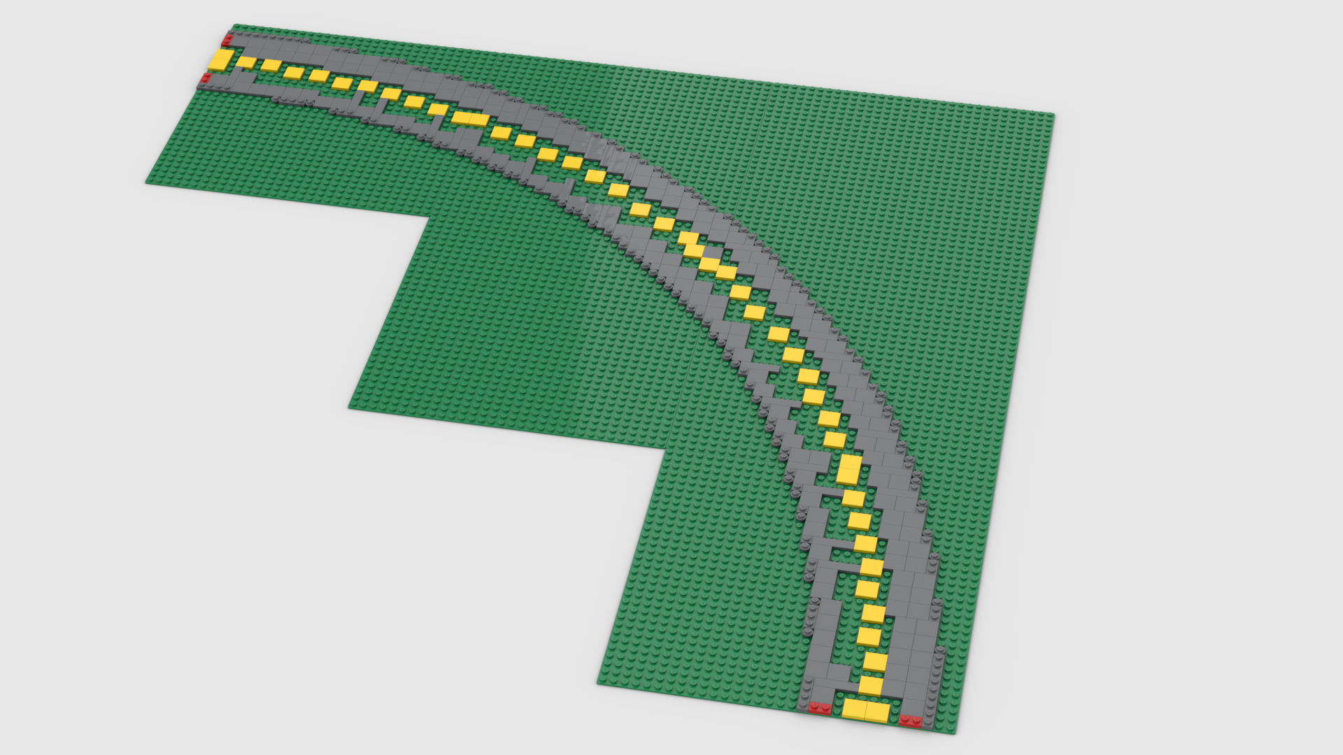 Ballasted R88 Curve Track Baseplates