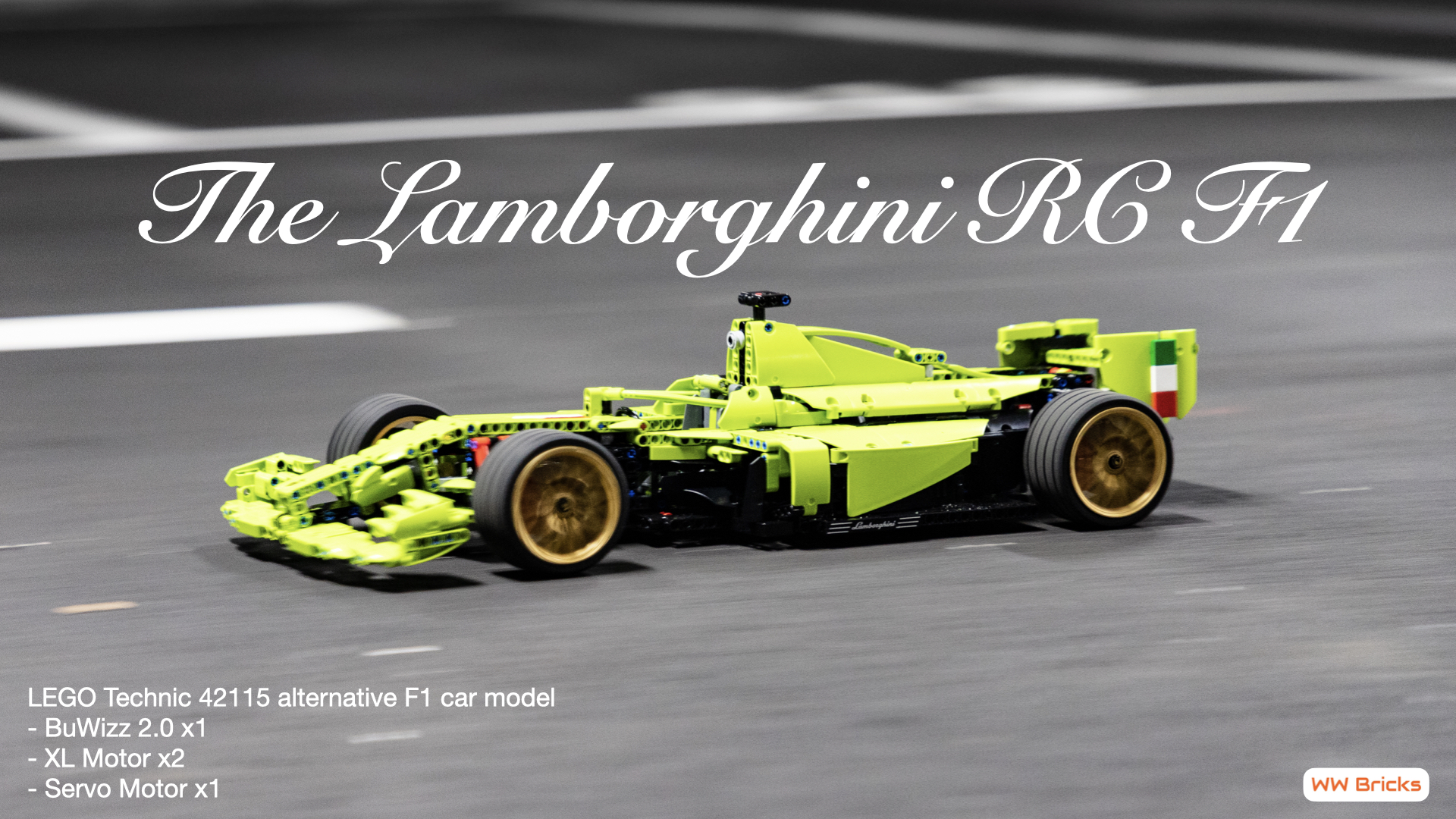 [RC] LEGO Technic 42115 Lamborghini F1 with BuWizz 2.0