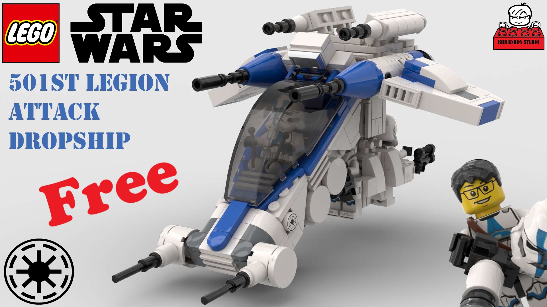 MOC #66 Star Wars 501 st Legion Attack Dropship