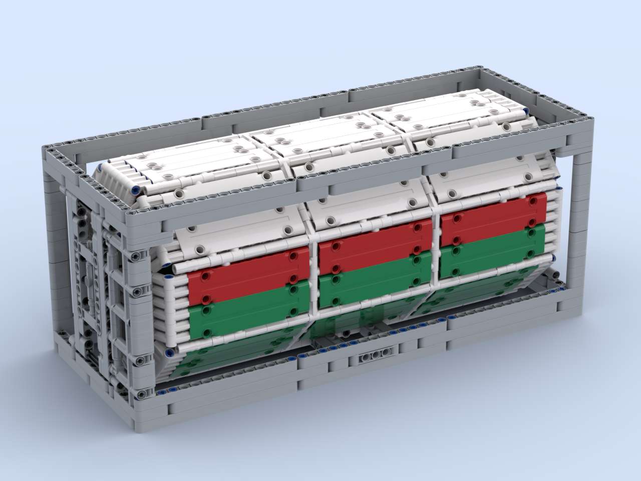 20' Overseas Bulk Container in Scale 1:17 (45 x 18 x 19 Studs)