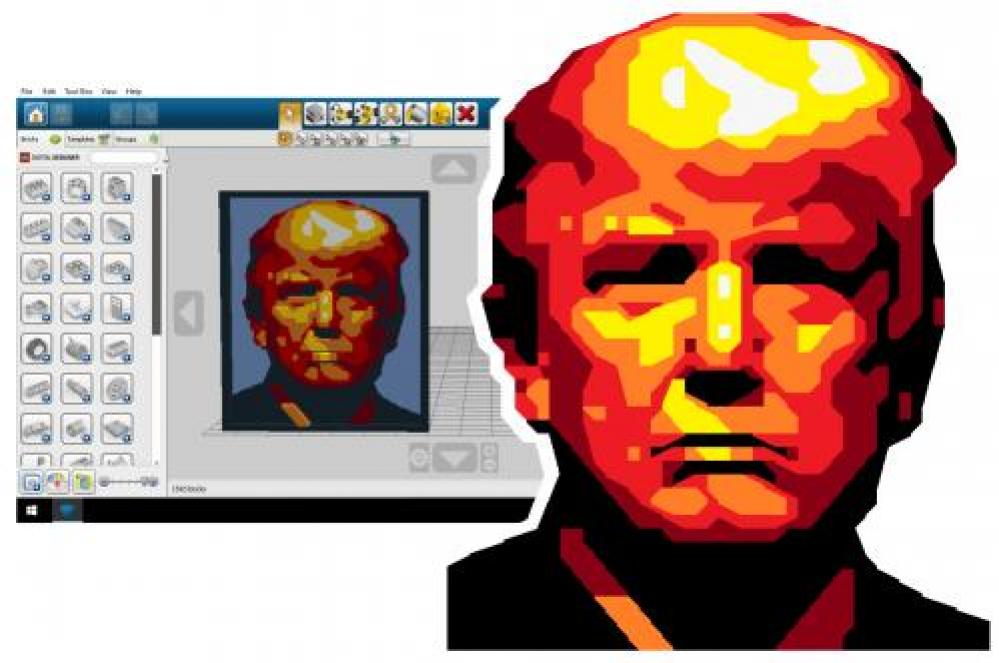 Donald Trump in 3D.