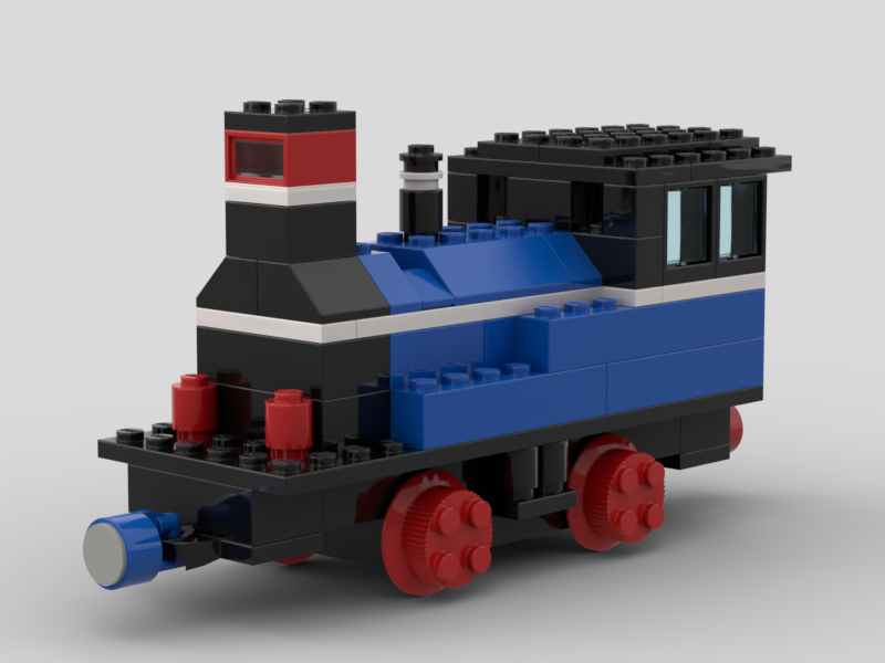 blue locomotive