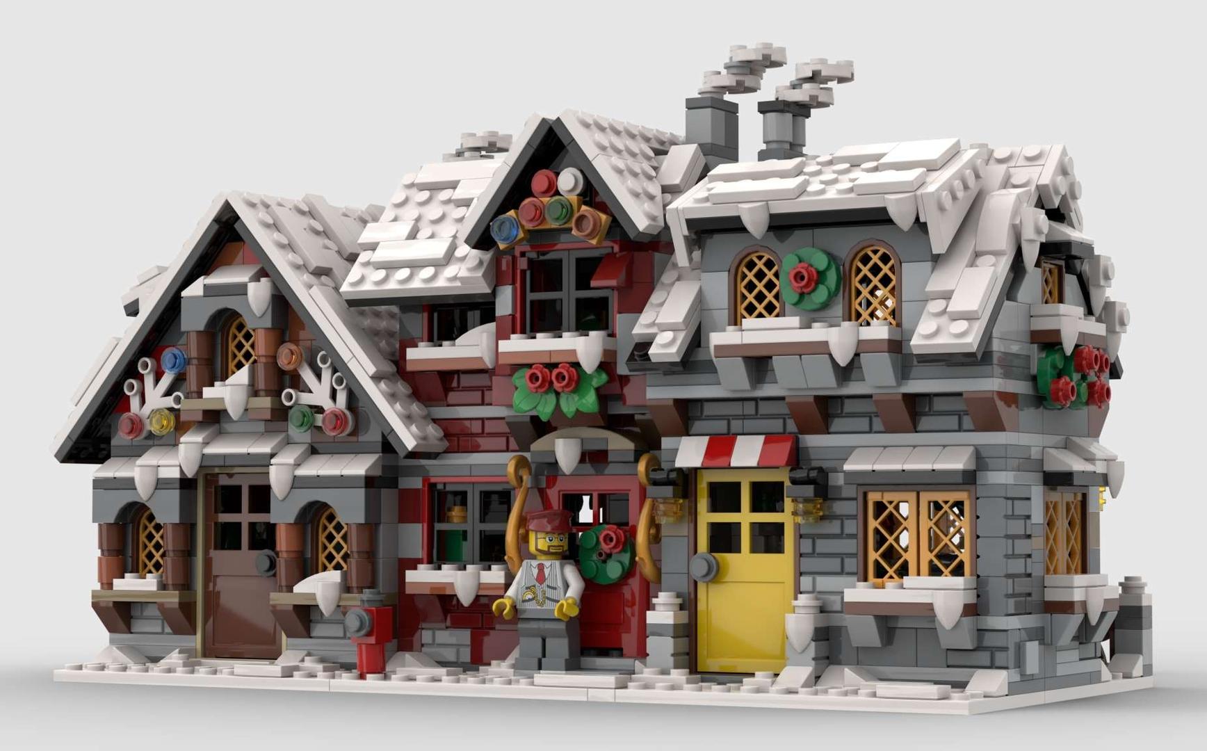 Three Little Winter Houses