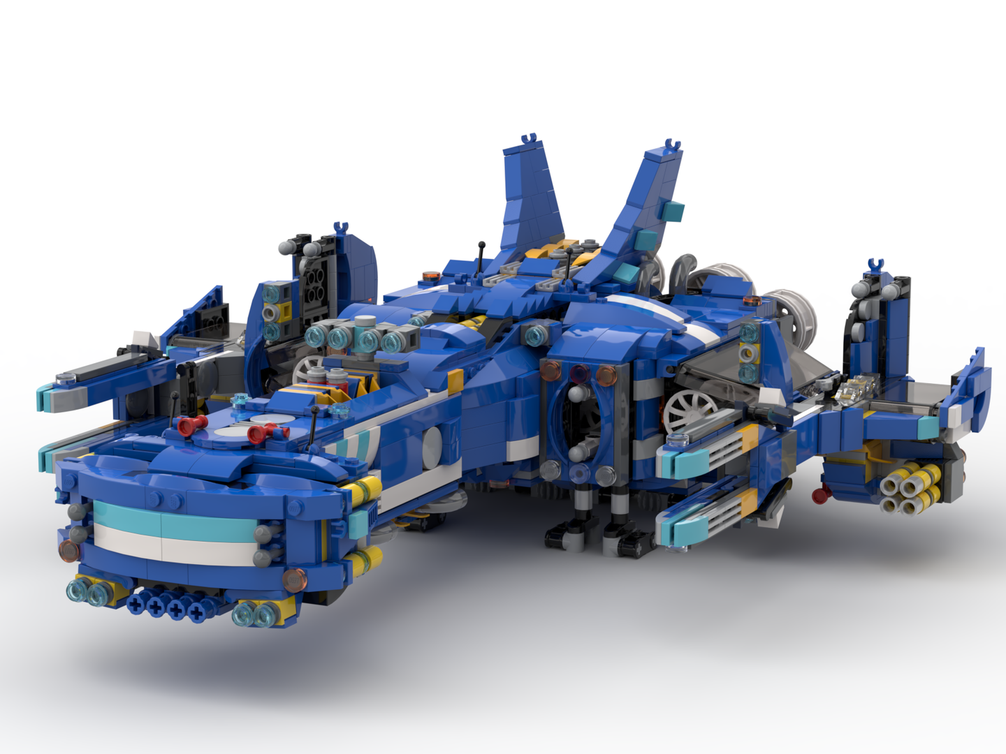 "What can you do with four creator sets?" Spaceship