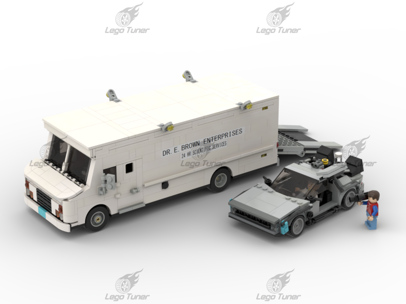 Time Machine and Doc Brown Van