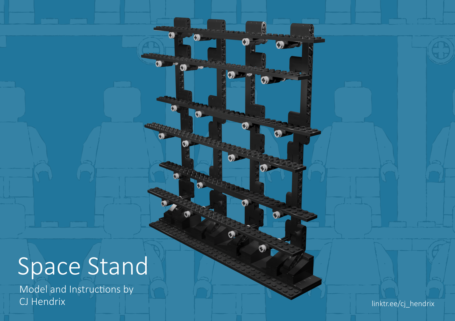 Space Stand - A Space Saving Minifig Stand