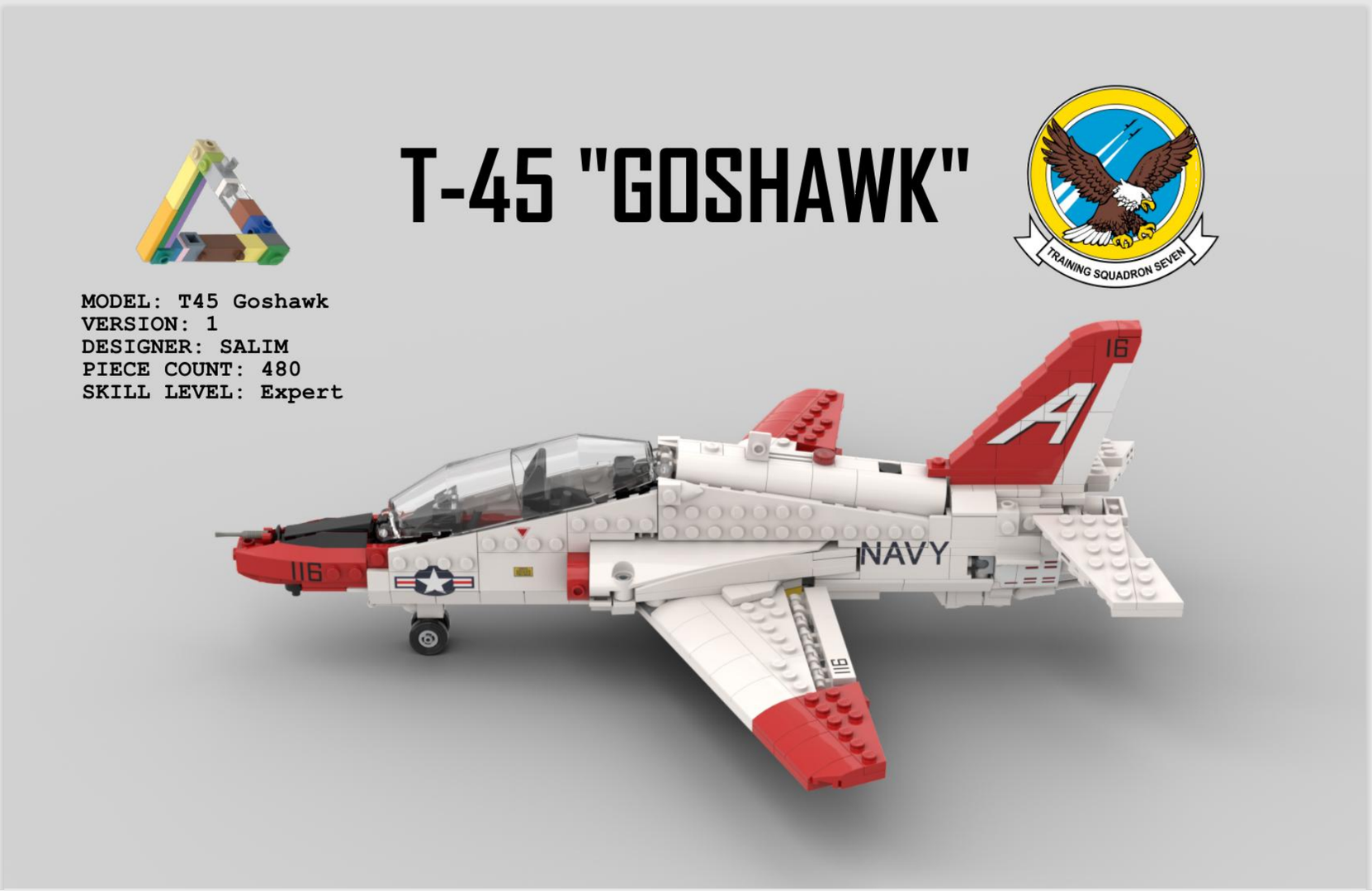 McDonnell Douglas (Boeing)  T-45 Goshawk LEGO