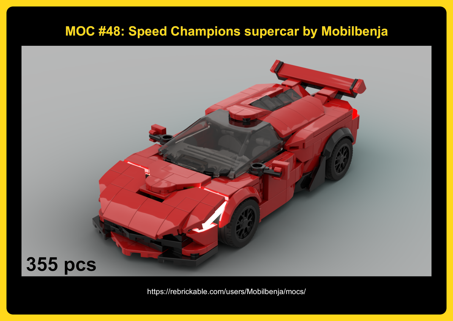 Speed Champions 8 stud wide supercar