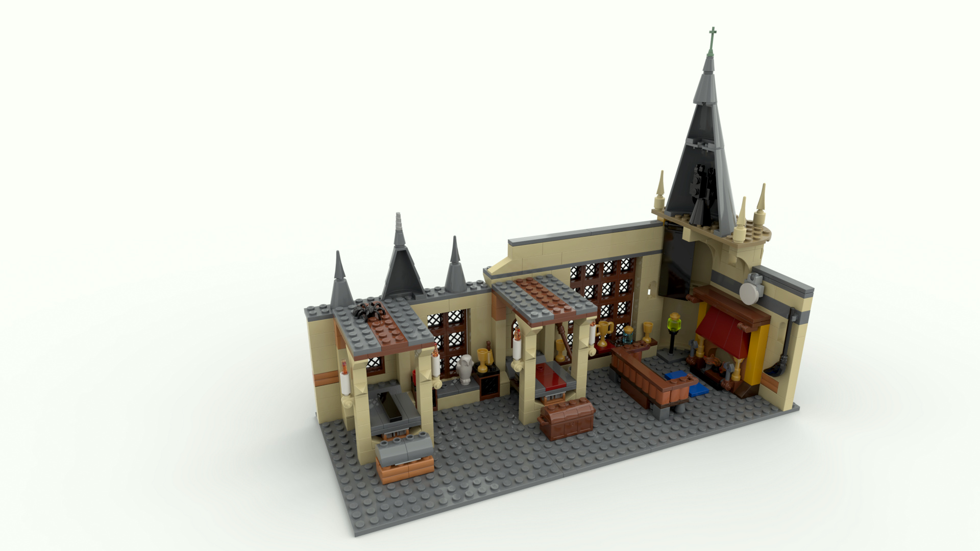 75954 - Hogwarts - Gryffindor Dormitory and Common room playspace