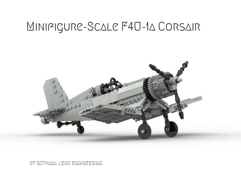 Minifigure-Scale F4U-1a Corsair