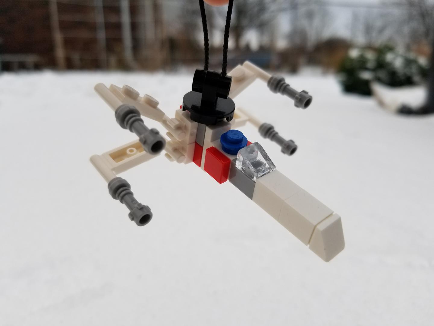 Lego x-wing Christmas ornament