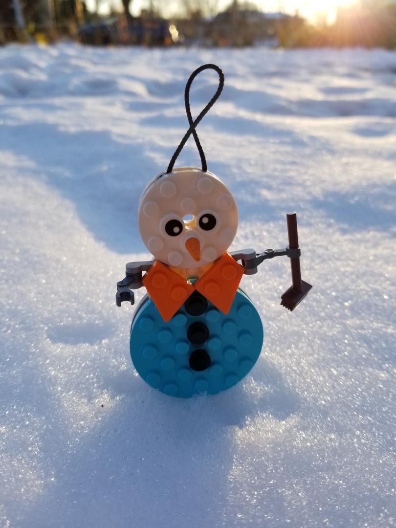 snow man Christmas ornament
