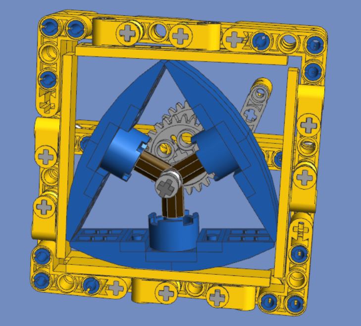 Lego Reuleaux Triangle Mechanisms Experiment 2