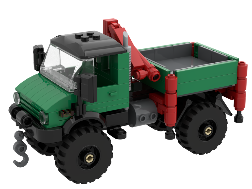 Unimog U426 with crane real playable