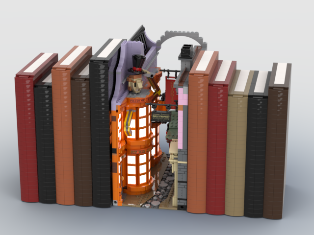 75978 Diagon Alley B Model (bookstand style)