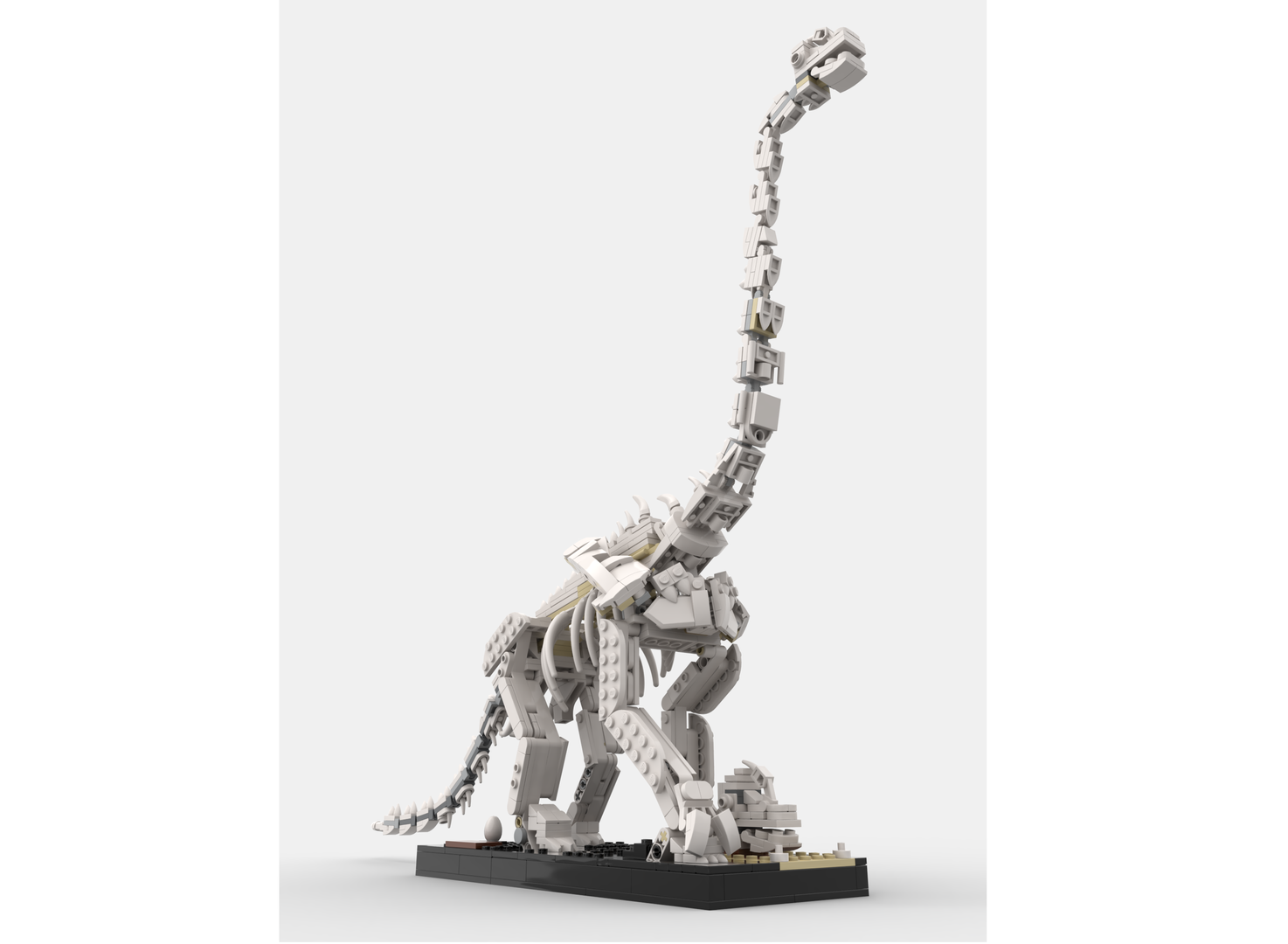 MOC - Giraffatitan (Brachiosaurus) brancai Skeleton - Little Oskar -Alternative Build for 21320 Dinosaur Fossils